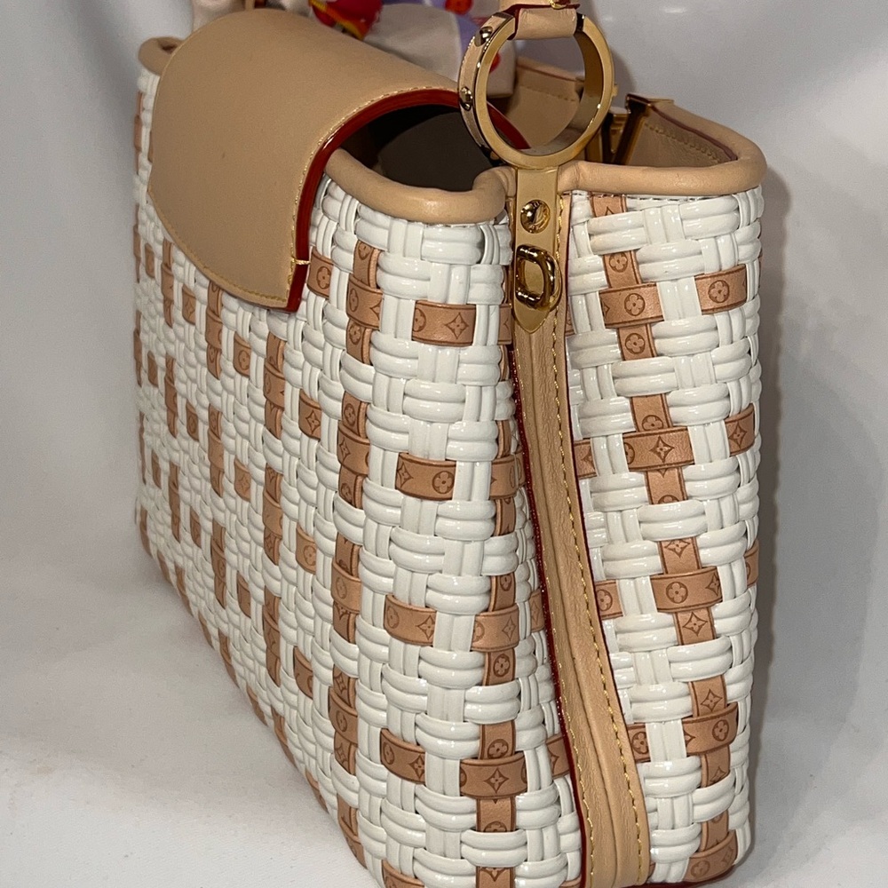 Louis Vuitton Capucine BB Heavenly Woven Satchel - Picture 9 of 12